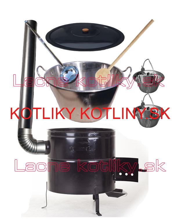 Zabíjačková nerezová súprava 70L MAX + 2 servírovacie kotlíky