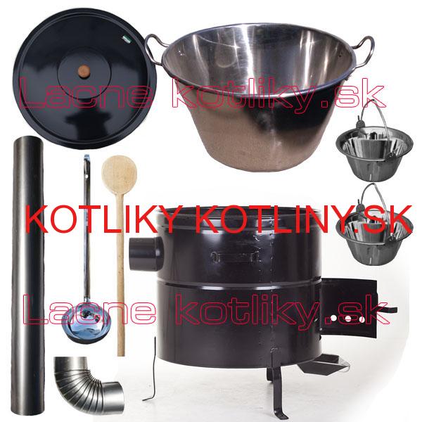 Zabíjačková nerezová súprava 80L MAX + 2 servírovacie kotlíky