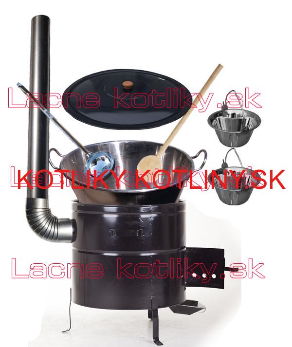 Zabíjačková nerezová súprava 80L MAX + 2 servírovacie kotlíky