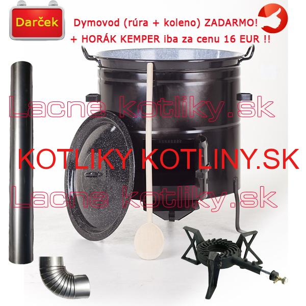Zabíjačkový kotlový set  80 L+ horák KEMPER + dymovod zdarma!
