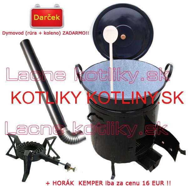 Zabíjačkový kotlový set  80 L+ horák KEMPER + dymovod zdarma!