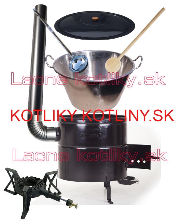 Zabíjačková nerezová súprava 70L MAX + liatinový horák KEMPER