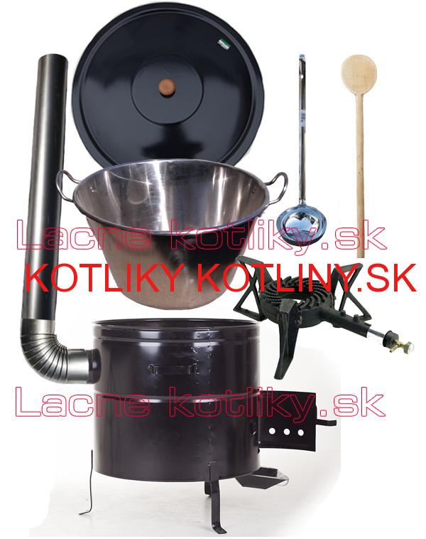 Zabíjačková nerezová súprava 80L MAX + liatinový horák KEMPER