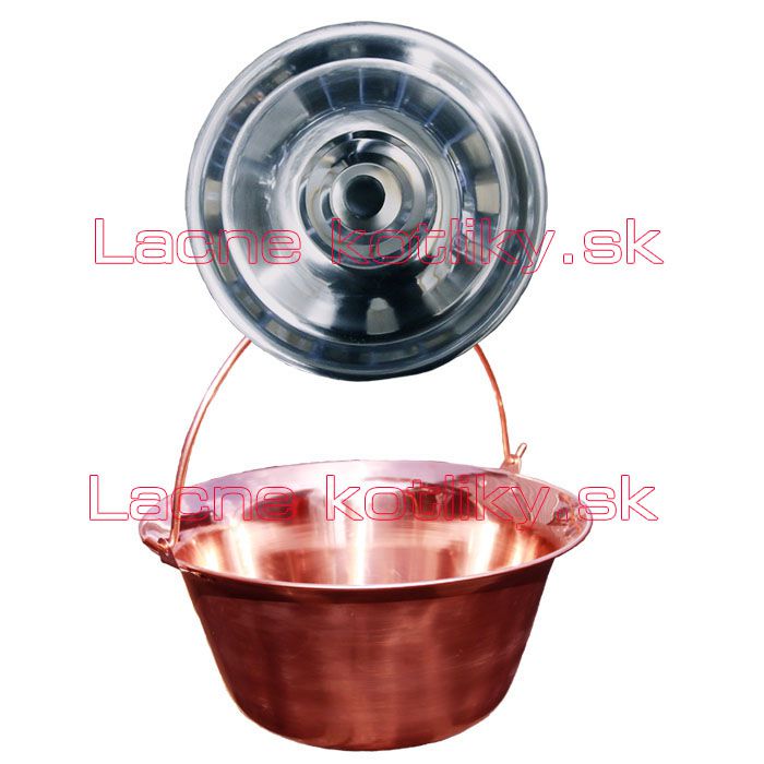 Medený kotlík 14 L + antikorová pokrievka