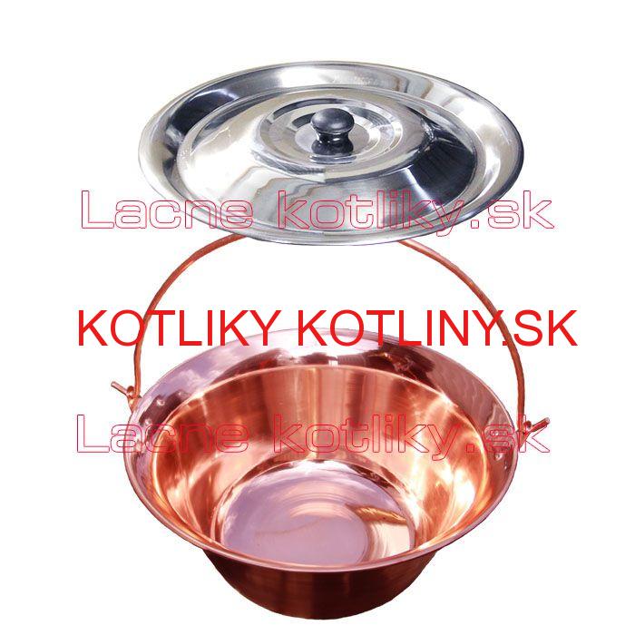 Medený kotlík 14 L + antikorová pokrievka