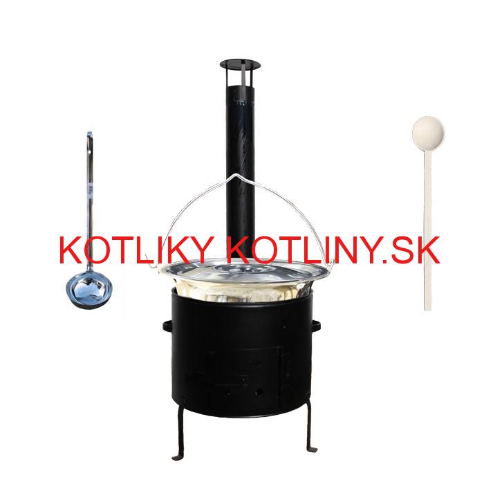 Kotlíkový set 36 Smalt party + antikorový kotlík 15 L.(1,2 mm)
