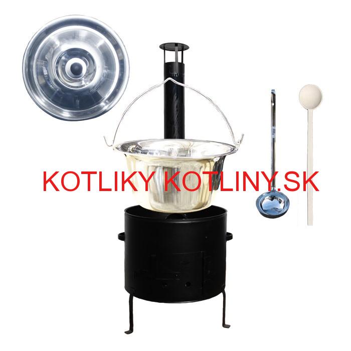 Kotlíkový set 45 Smalt party + antikorový kotlík 30 L.(1,2 mm)