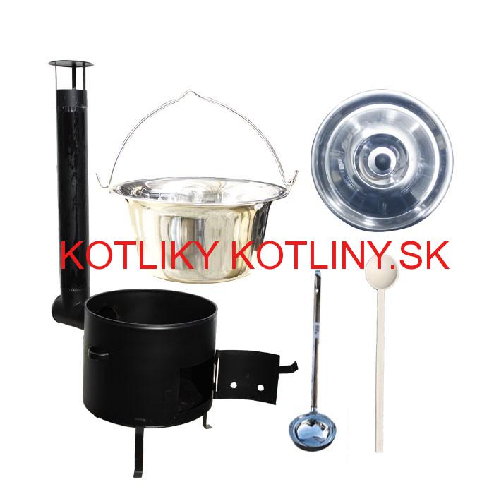 Kotlíkový set 45 Smalt party + antikorový kotlík 30 L.(1,2 mm)