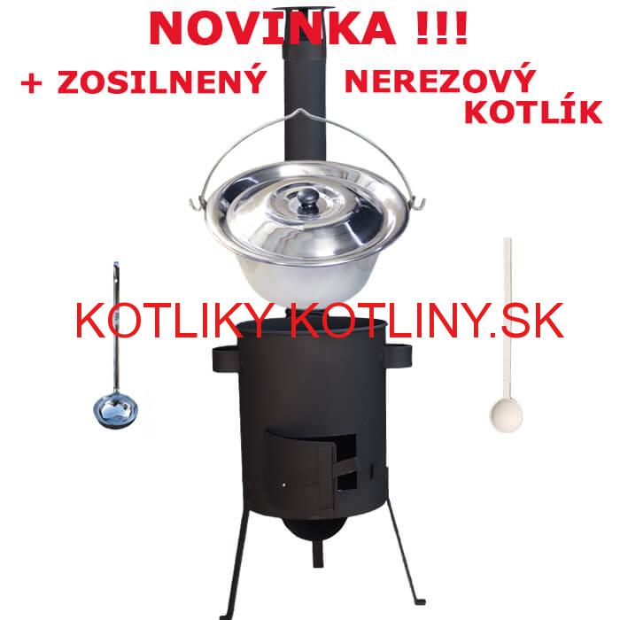 Antikorový kotlík 30 L (0,8 mm) + žiaruvzdorná kotlina 45 PLUS 600 4 MM