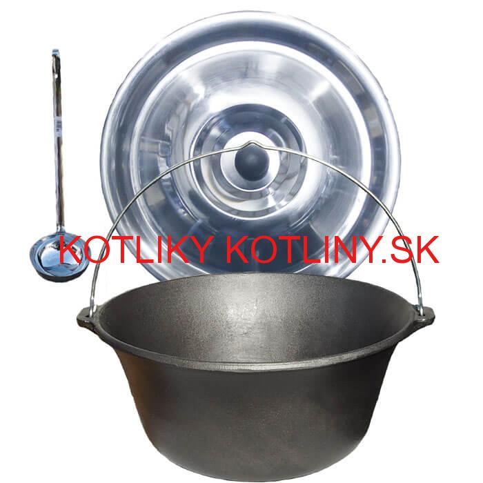 Liatinový kotlík 16 L + antikorová pokrievka