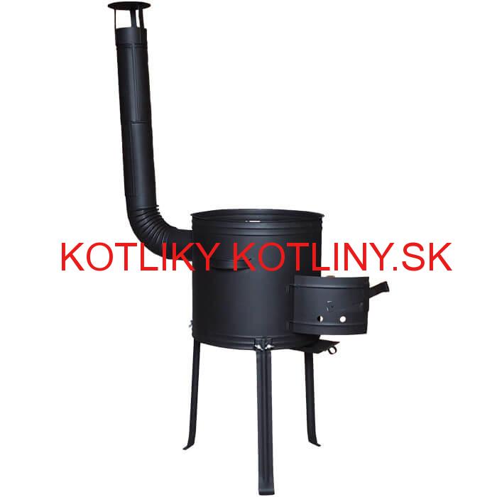 Kotlina 42 cm, vysoká + žiaruvzdorná farba Plus 700