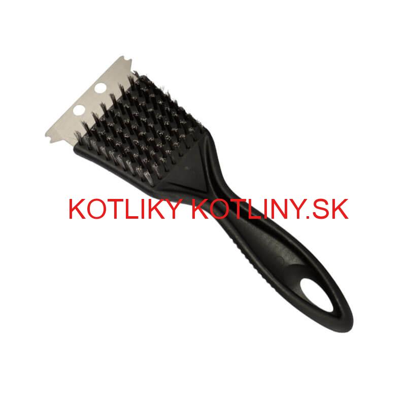 Kefa na gril s nerezovými štetinami + oceľový hrot