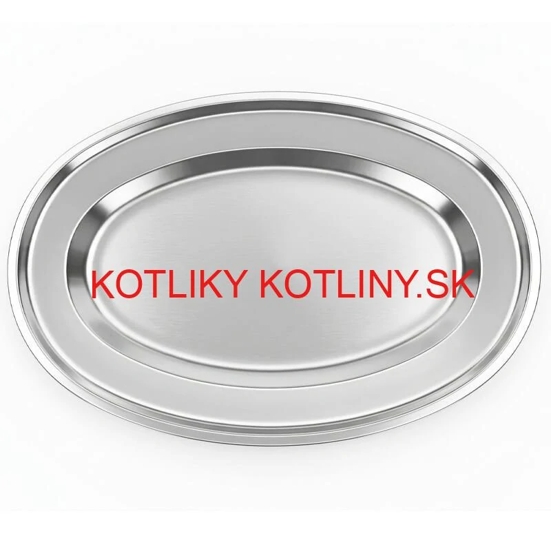 Nerezový oválny podnos (30,5cm) – Odolná servírovacia tácka na mäso aj koláče