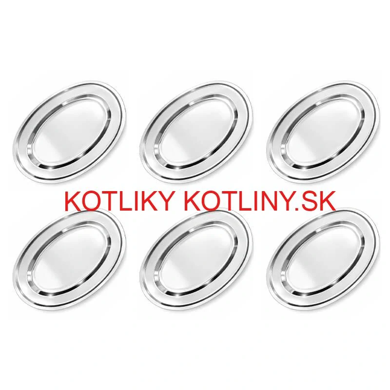 Nerezové podnosy pre catering – set 6 ks (45,5cm) - Servíruj s istotou a štýlom