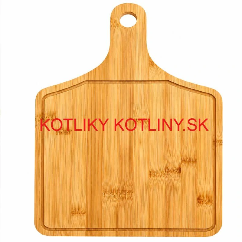 Bambusová doska na krájanie 41×26,5 cm s rukoväťou