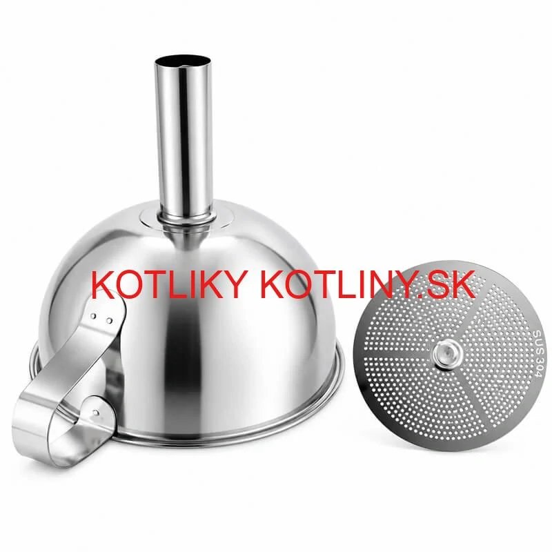 Nerezový lievik so sitkom 11 cm