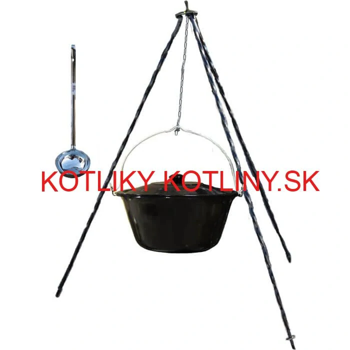 Smaltovaný kotlík 16 L + pokrievka + stojan