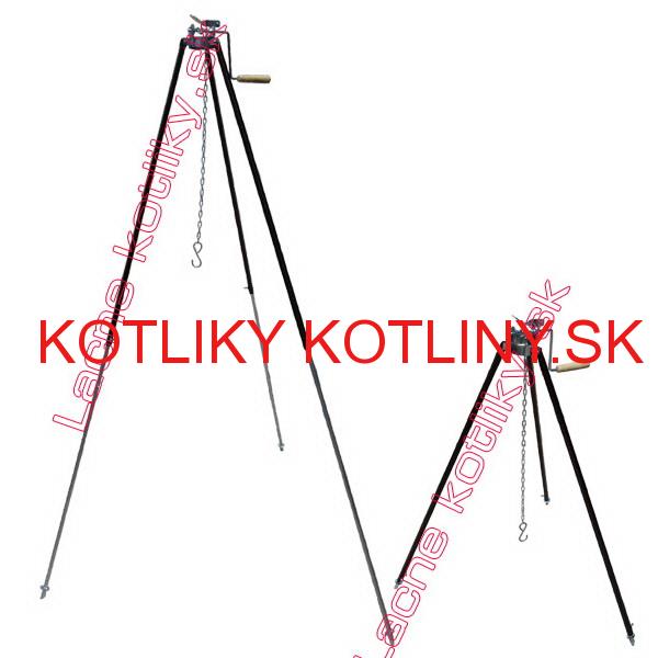 Teleskopická trojnožka s poistnou kladkou