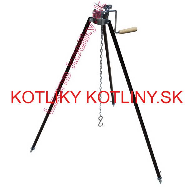 Teleskopická trojnožka s poistnou kladkou