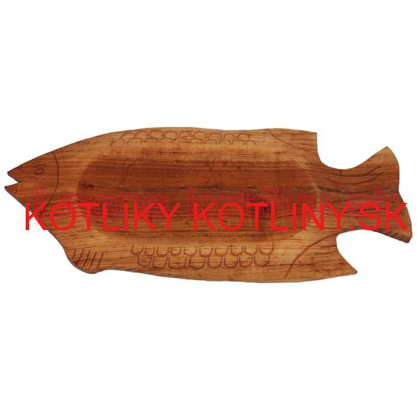 Servírovací drevený podnos Ryba