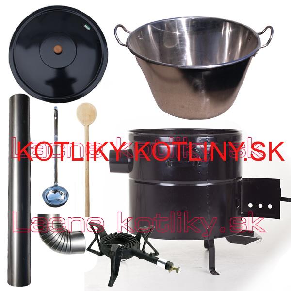 Zabíjačková nerezová súprava 50L MAX + liatinový horák KEMPER