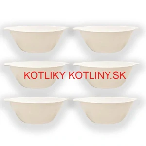 Sada 6 ks: Plastová miska na fajnový kotlíkový guláš a polievky – 500 ml