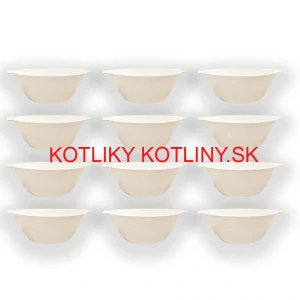Sada 12 ks: Plastová miska na fajnový kotlíkový guláš a polievky – 750 ml