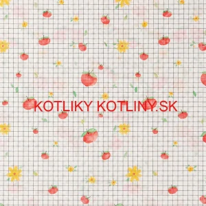 Umývateľný obrus Jablká a kvety 137 × 183 cm
