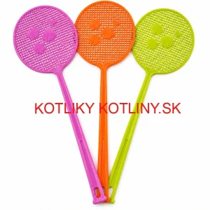Plastová plácačka na muchy 49 cm – mix farieb