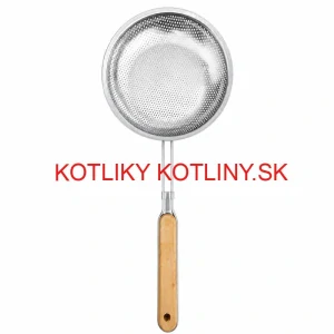 Hliníkové sitko 16 cm s drevenou rúčkou