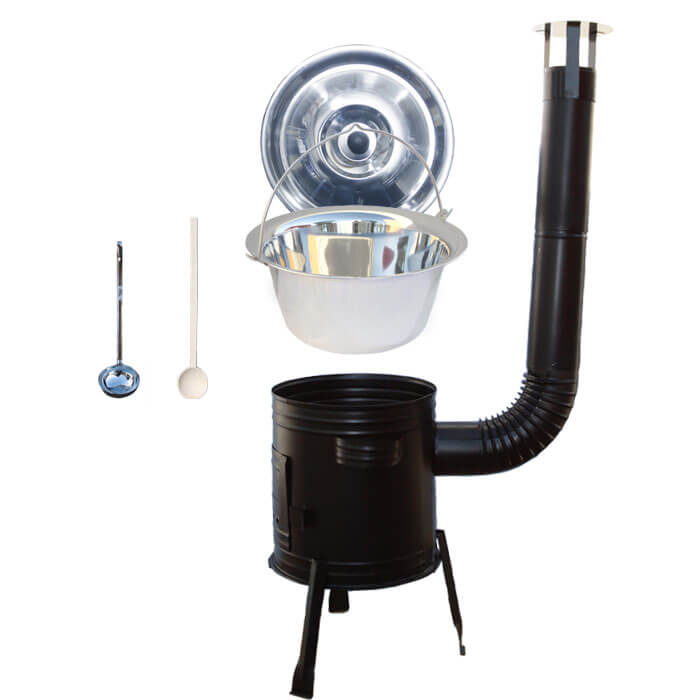 Antikorový kotlík 10 L (0,8 mm) + kovová kotlina 31 CLASSIC (KOV)