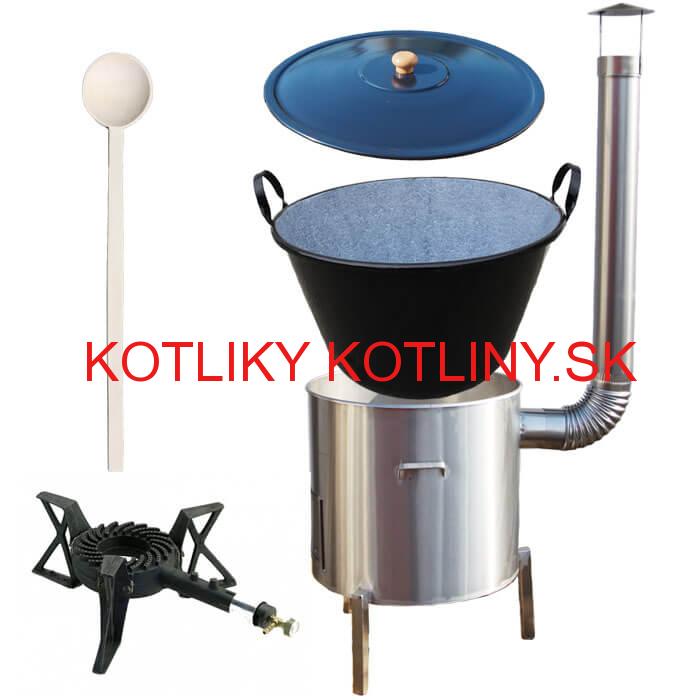 Zabíjačková nerezová súprava 80 L + horák KEMPER