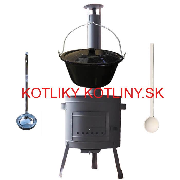 Kotlíkový gulášový set 42 PLUS 600 + smaltovaný kotlík 25 L