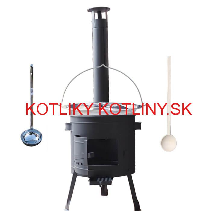 Kotlíkový gulášový set 42 PLUS 600 + nerezový kotlík 20 L (1,2 mm)