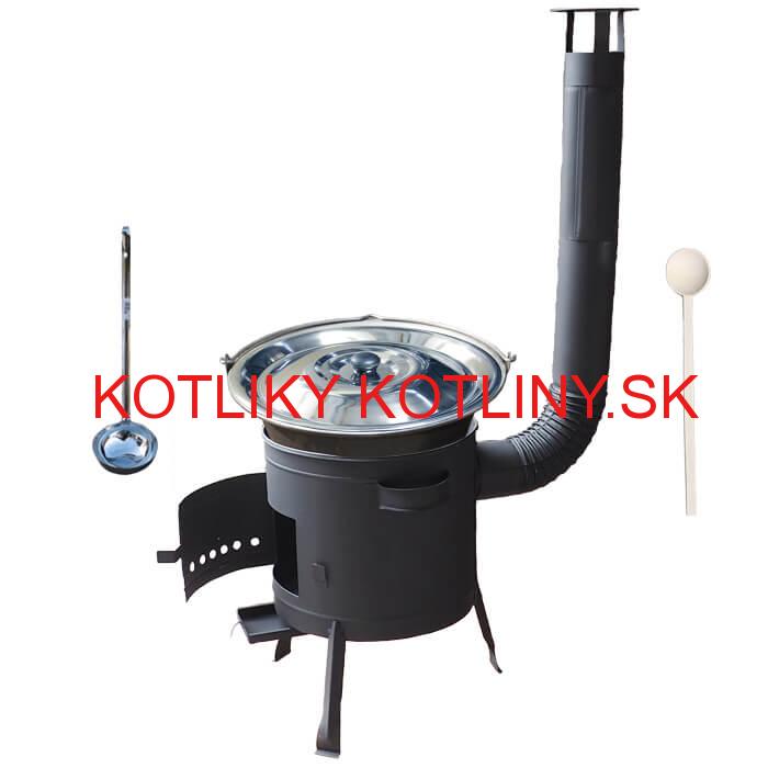 Kotlíkový gulášový set 36 PLUS 600 + nerezový kotlík 15 L (1,5 mm)