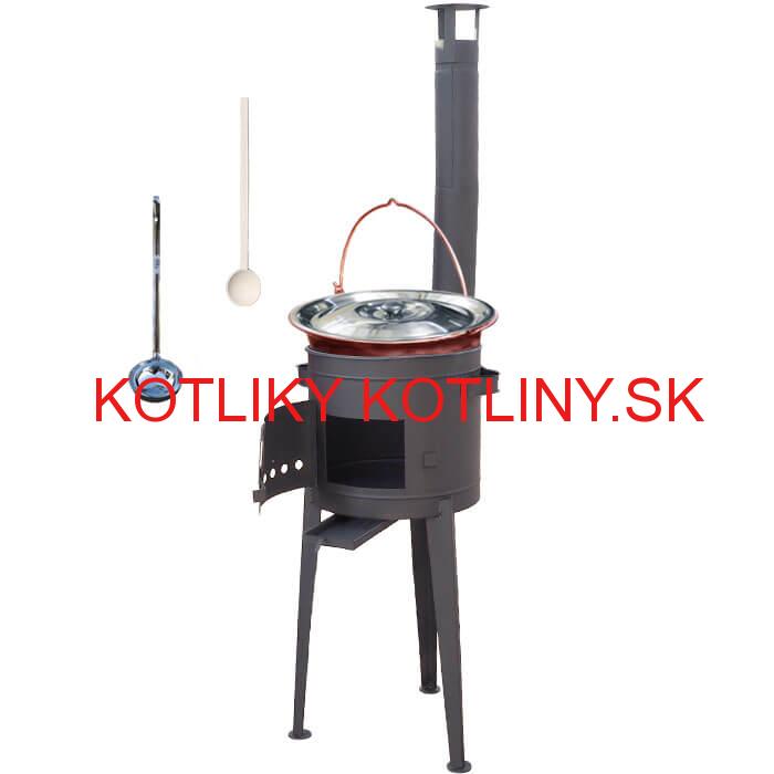 Medený kotlík 30 L (1,2 mm) + vysoká kotlina 45 cm PLUS 600