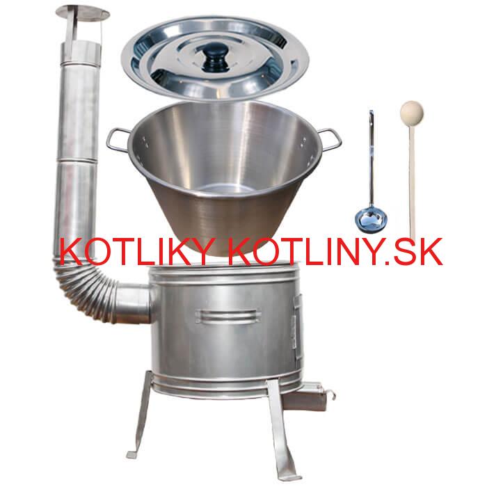 Nerezový kotol 40 L + nerezová kotlina 45 cm TOPLUX