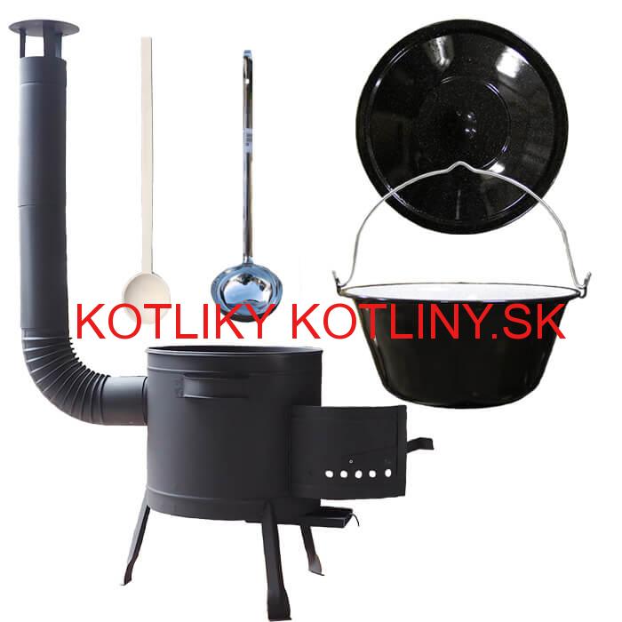 Smaltovaný kotlík 30 L + nízka kotlina 45 PLUS 600