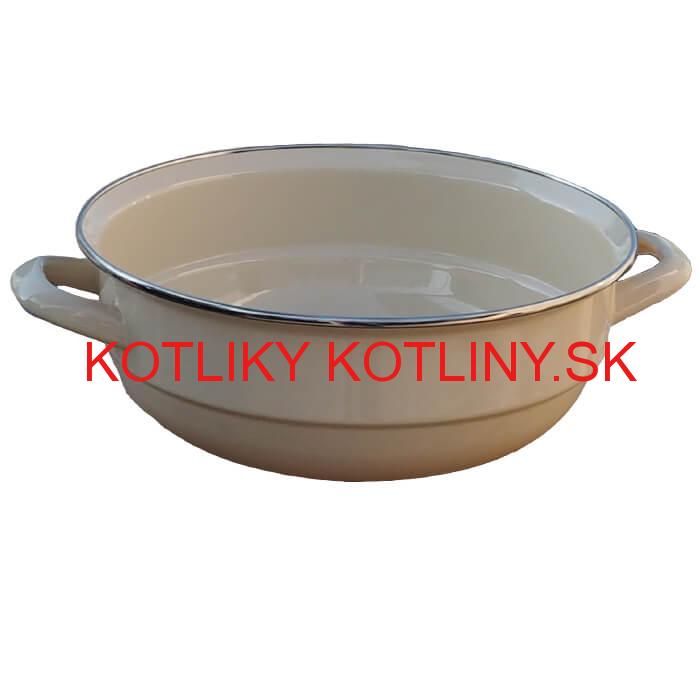 Smaltovaná misa 24 cm bežová