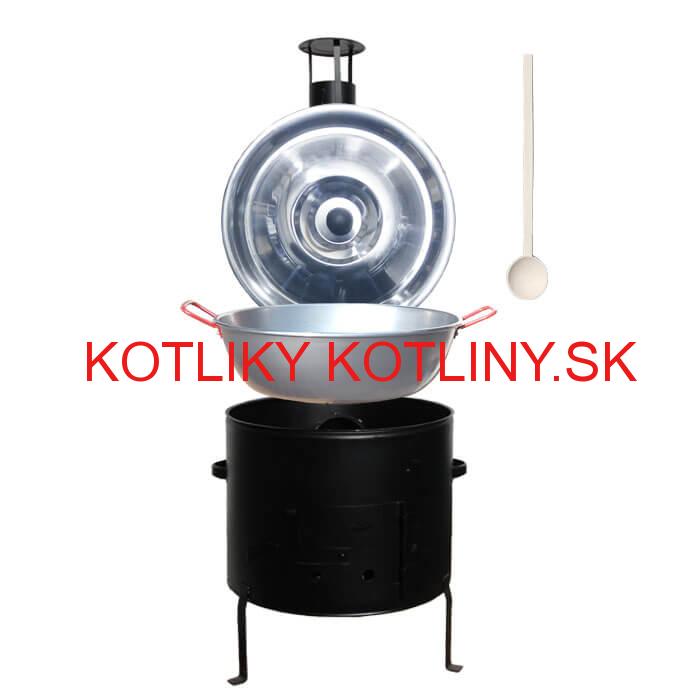 Panvica PAELLA (WOK) 36 cm + kovová kotlina 36 cm GARCIMA