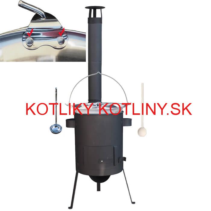 Antikorový kotlík 20 L (0,8 mm) + žiaruvzdorná kotlina 42 PLUS 600 4 MM