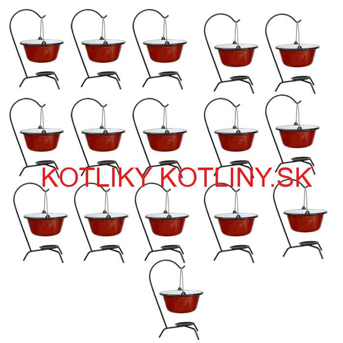Servírovacia súprava SMALT RED 16 ks