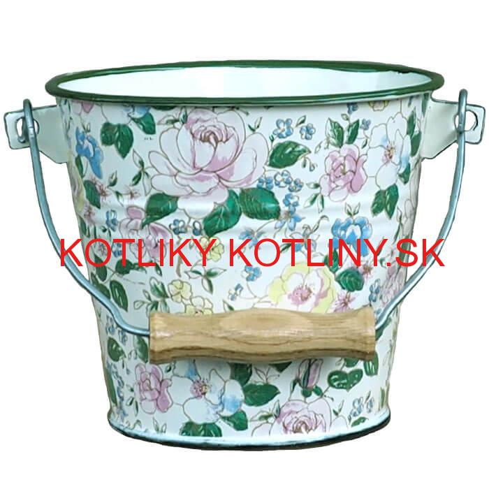 Smaltované vedro 1 L DECOR