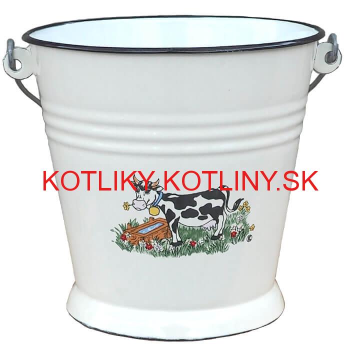 Smaltované vedro 5 L DECOR