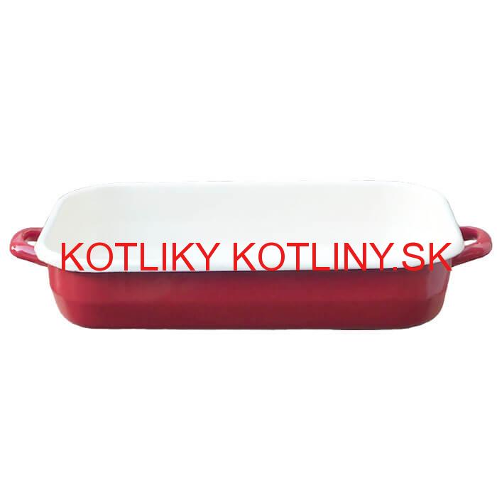 Smaltovaný pekáč 46 x 24 cm ČERVENÝ