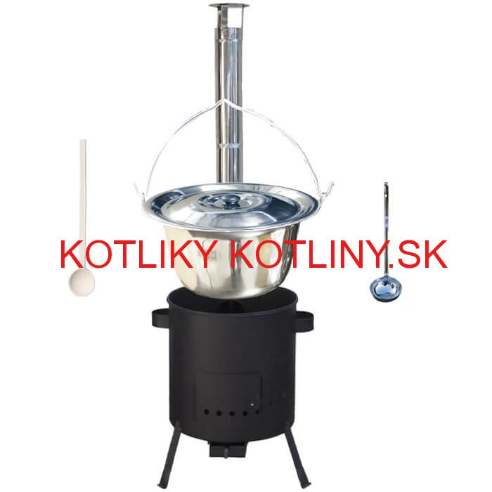 Antikorový kotlík 20 L (1,2 mm) + žiaruvzdorná kotlina (1 mm) 42 PLUS 600