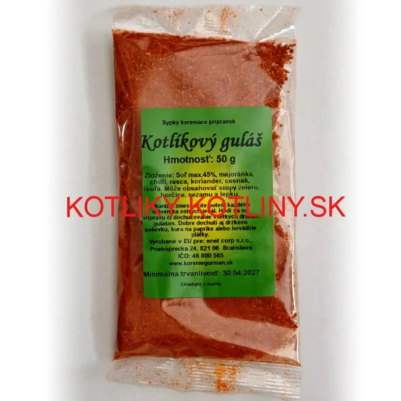 Kotlíkový guláš - pikantná zmes korenia 50 g