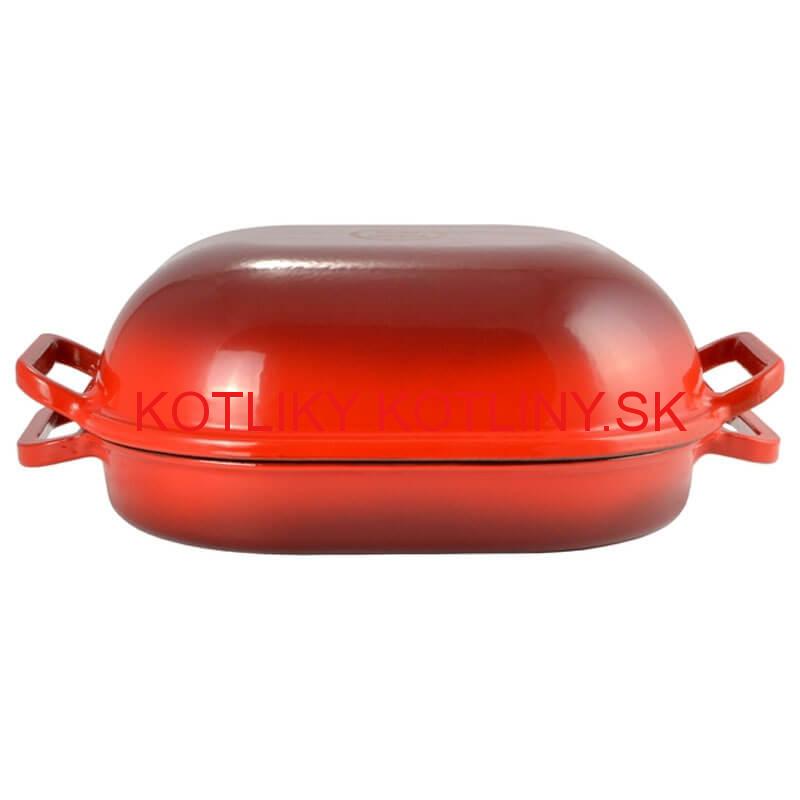 Liatinový pekáč so smaltovanou úpravou 33 x 27 cm RED