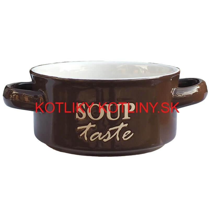 Keramická miska na polievku-hnedá SOUP
