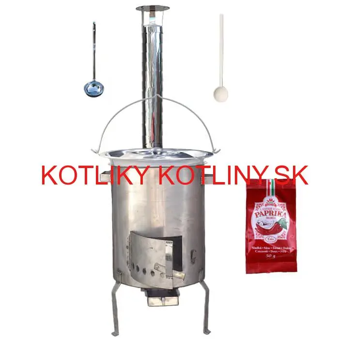 Nerezový kotlík 30 L (1,2 mm) INOX + nerezová kotlina (1,5 mm) 45 cm STRONG EXCLUSIVE